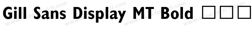 Gill Sans Display MT Bold 语言英文字体转换